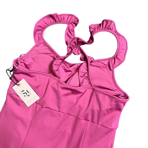 Sincerely Jules Tennis Dress SMALL Golf Mauve Athletic Lined Sports UPF 50 Sport - Picture 6 of 9